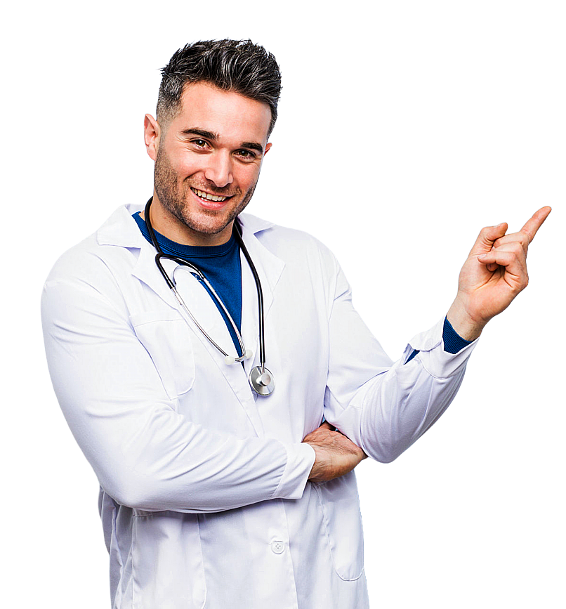 male doctor smiling