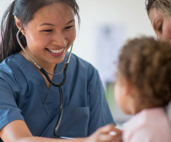 nurse with patient